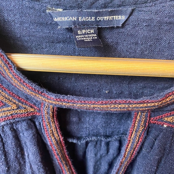 American Eagle | Boho Flowy Blouse With Bell Sleeves - Picture 4 of 6